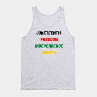 Juneteenth independence day Tank Top